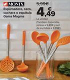 Oferta de MONIX Espumadera, cazo, cuchara o espátula Gama Magma  por 4,49€ en Carrefour