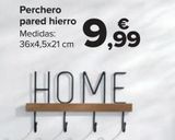 Oferta de Perchero pared hierro  por 9,99€ en Carrefour