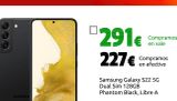 Oferta de Samsung Galaxy S22 5G Dual Sim 128GB Phantom Black, Libre A por 227€ en CeX