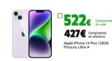 Oferta de Apple iPhone 14 Plus 128GB Púrpura, Libre A por 427€ en CeX