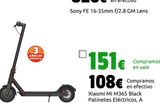 Oferta de Xiaomi Mi M365 Black Patinetes Eléctricos, A por 108€ en CeX