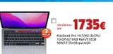 Oferta de Macbook Pro 14,7/M2 (8-CPU, 10-GPU)/16GB Ram/512GB SSD/13"/GrisEspacial/A por 1735€ en CeX