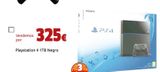 Oferta de PlayStation 4 1TB Negro por 325€ en CeX