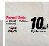 Oferta de Porcel·lànic ALAPLANA-100x100 cm Bodo white  Abans 24,76  en Ferrolan