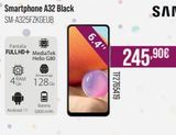 Oferta de Smartphone A32 Black SM-A325FZKGEUB  Pantalla  FULLHD+ MediaTek  Hello G80  30  RAM Gb  Bateria  Android 11 5000 mAh  Almac  128Gb  6.4"  TF2765419  245,90€   por 245,9€ en MR Micro