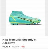 Oferta de Nike Mercurial Superfly 8 Academy  85,49 € 89,99 € -5%  CURIAL  por 85,49€ en Base