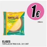 Oferta de Tortitas de trigo eliges por 1€ en BM Supermercados