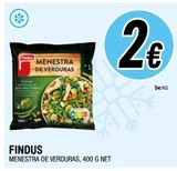 Oferta de Menestra de verduras Findus por 2€ en BM Supermercados