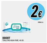 Oferta de Toallitas húmedas para bebé Dodot por 2€ en BM Supermercados