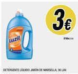 Oferta de Detergente líquido Luzil por 3€ en BM Supermercados