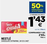 Oferta de Chocolate Nestlé por 2,85€ en BM Supermercados