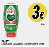 Oferta de Lavavajillas Fairy por 3€ en BM Supermercados