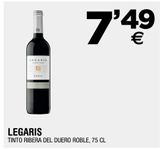 Oferta de Vino tinto Legaris por 7,49€ en BM Supermercados