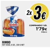Oferta de Pan de hot dogs Bimbo por 1,79€ en BM Supermercados