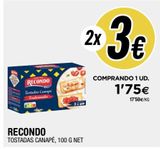 Oferta de Tostadas Recondo por 1,75€ en BM Supermercados