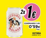 Oferta de Cerveza victoria por 0,59€ en BM Supermercados