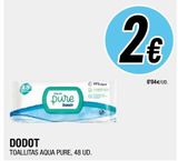 Oferta de Toallitas húmedas para bebé Dodot por 2€ en BM Supermercados
