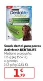 Oferta de Snacks para mascotas dentalife por 1,79€ en Alcampo