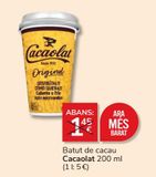 Oferta de Batido de chocolate Cacaolat por 1€ en Consum