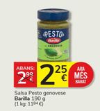 Oferta de Salsa pesto Barilla por 2,25€ en Consum