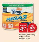 Oferta de Papel higiénico Foxy por 3€ en Consum