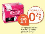 Oferta de Compresas de noche Ausonia por 1,65€ en Consum