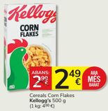 Oferta de Cereales Corn Flakes Kellogg's por 2,49€ en Consum