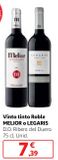 Oferta de Vino tinto Melior por 7,39€ en Alcampo