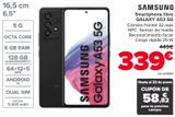 Oferta de SAMSUNG Smartphone libre GALAXY A53 5G  por 339€ en Carrefour