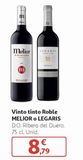 Oferta de Vino tinto roble Melior o Legaris por 8,79€ en Alcampo