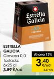 Oferta de Cerveza sin alcohol Estrella Galicia por 3,4€ en Eroski