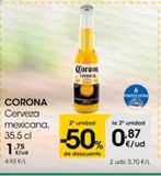 Oferta de Cerveza mejicana Corona por 1,75€ en Eroski