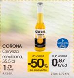 Oferta de Cerveza mejicana Corona por 1,75€ en Eroski