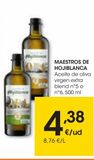 Oferta de MAESTROS DE HOJIBLANCA Aceite de oliva virgen extra blend nº6 500 ml por 4,38€ en Eroski