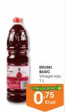 Oferta de EROSKI BASIC Vinagre rojo 1 L por 0,75€ en Eroski