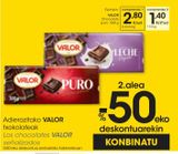 Oferta de VALOR Chocolate con leche 300 g en Eroski