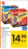 Oferta de COLA CAO Cacao soluble turbo + regalo 2,5 kg por 14,95€ en Eroski