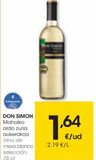 Oferta de DON SIMON  Vino de mesa blanco selección 0,75 L por 1,64€ en Eroski