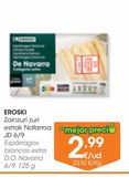 Oferta de EROSKI Espárragos blancos extra D.O. Navarra 6/9 125 g por 2,99€ en Eroski