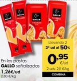 Oferta de Pasta Gallo por 1,26€ en Autoservicios Familia