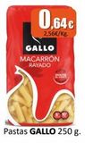 Oferta de GALLO  MACARRON RAYADO  0,64€  2,56€/kg.  Pastas GALLO 250 g.   en Super Alcoop