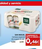 Oferta de Cerveza especial San Miguel en Dicost