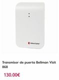 Oferta de Bellman & Symfon  130.00€  Transmisor de puerta Bellman Visit 868   por 13000€ en GAES