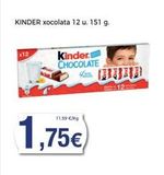 Oferta de Chocolate Kinder en Supermercats Jespac