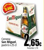 Oferta de Cerveza San Miguel por 2,65€ en Unide Supermercados