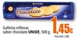 Oferta de Galletas rellenas sabor chocolate Unide por 1,45€ en Unide Supermercados