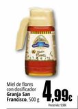 Oferta de Miel de flores con dosificador Granja San Francisco por 4,99€ en Unide Supermercados