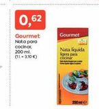 Oferta de 0,62  Gourmet Nata para cocinar, 200 ml. (11.-3.10 €)  Gourmet  Nata líquida ligera para cocinar  200mle  en Pròxim Supermercados