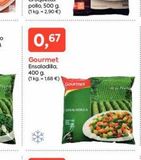 Oferta de 0,67  Gourmet  Ensaladilla,  400 g.  (1 kg. -1,68 €)  Gourmet  en Pròxim Supermercados