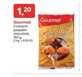Oferta de 1,20  Gourmet Gourmet  Croissant  pequeño chocolate,  150 g. (1 kg. = 8,00 €)  petits  Croissants   en Pròxim Supermercados